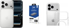 Apple iPhone 17 Pro 256GB Srebrny (MG8H4) + FlexibleGlass + Etui Armor MagCase