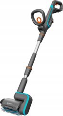 Gardena GARDENA cordless multi-cleaner AquaBrush Patio 18V P4A solo, hard floor cleaner (grey/turquoise, without battery and charger, POWER FOR ALL ALLIANCE)