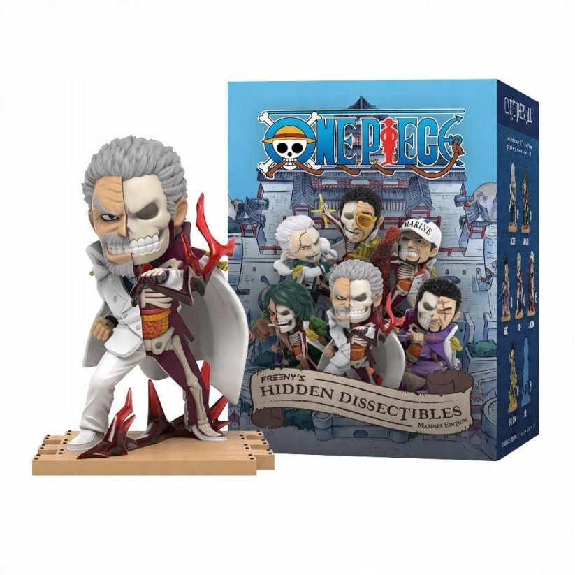Fl1 Mighty Jaxx Freeny's Hidden Dissectibles, One Piece Series 8 Marines Edition Collectible Figure