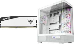 NoName Viper Elite 5, DDR5, 16 GB, 6000MHz, CL30 (VEB516G6030W) + Obudowa XYZ PC GEAR Quantum ARGB biała (X-CS-QUANTUM-W)