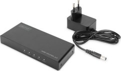 Digitus Rozdzielacz (Splitter) DIGITUS HDMI 4-portowy 4K 60Hz UHD 3D HDR HDCP 2.2 audio downscaling