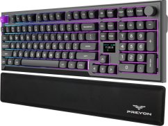PREYON PREYON SILENT CLAW RED + Podkładka pod nadgarstki Falcon Soft Full Size