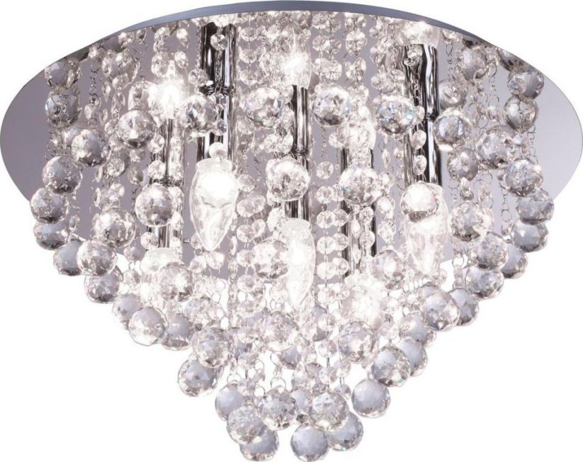 NoName Plafon lampa kryształowa na strop Reality London 5x40W E14 chróm 607205-06