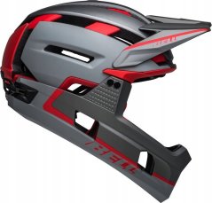 Bell Prilba na celú tvár BELL SUPER AIR R MIPS SPHERICAL matte gray red roz. L (59-63 cm) (NEW)