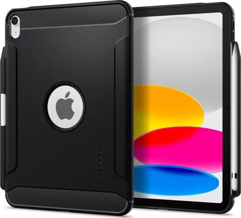 Spigen Etui na tablet Spigen Rugged Armor do Apple iPad 10.9 2022 MATTE BLACK