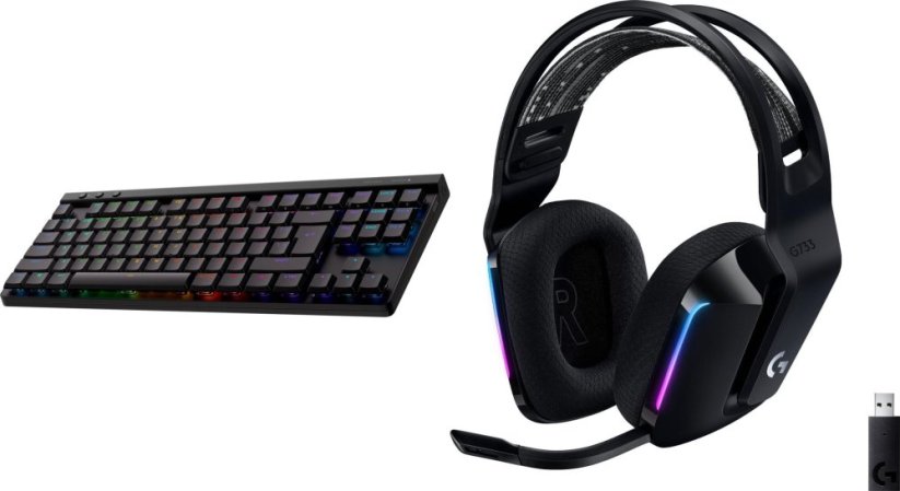 Logitech G515 Lightspeed TKL  (920-012538) + G733 Lightspeed Czarne (981-000864)