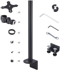 StarTech držiak / stojak do monitorów 124,5 cm (49") Biurko Čierny