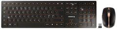 Cherry CHERRY DW 9100 SLIM klawiatura Dołączona myszka RF Wireless + Bluetooth Skandynawia Čierny