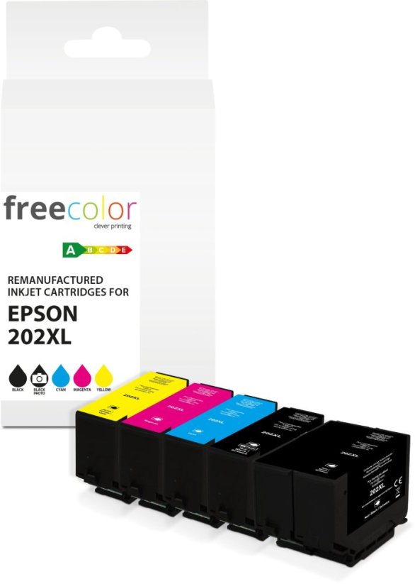 Freecolor Kartridż Epson 202XL Multipack BK/C/M/Y/Black photo remanufactured