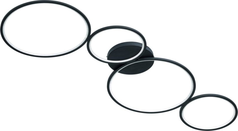 Trio Čierna lampa podna strop LED do jadalni Trio RONDO 622610432