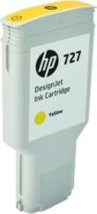 HP Žltý wkład atramentowy HP 727 DesignJet 300 ml - F9J78A
