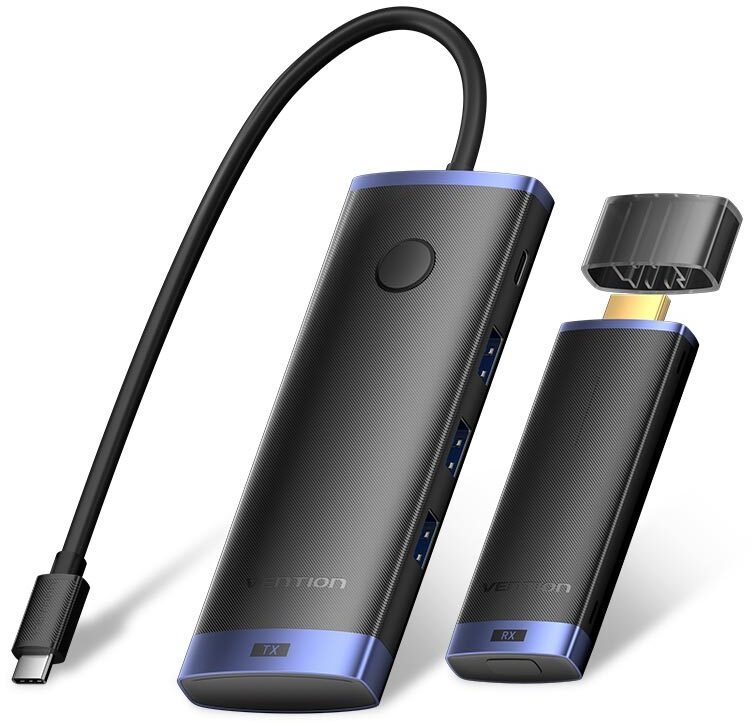 Vention 6w1 USB-C z bezprzewodową transmisją HDMI (TPVBB)