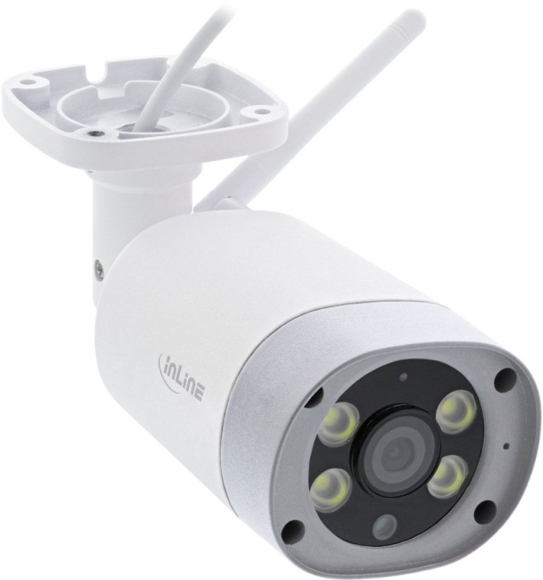 InLine InLine® Smart Home HD Outdoorcamera with LED Ligths, IP66
