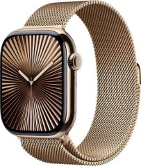Apple Watch 10 GPS + Cellular 46mm Gold Titanium S/MMilanese Loop