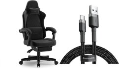 SENSE7 DEVON alcantara black + kabel usb