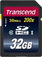 Transcend 200x SDHC 32 GB Class 10  (TS32GSDHC10)