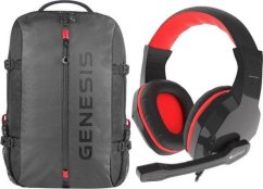 GENESIS PALLAD 410 15.6" (NBG-1947) +  Genesis Argon 110 blak red SG-1437)