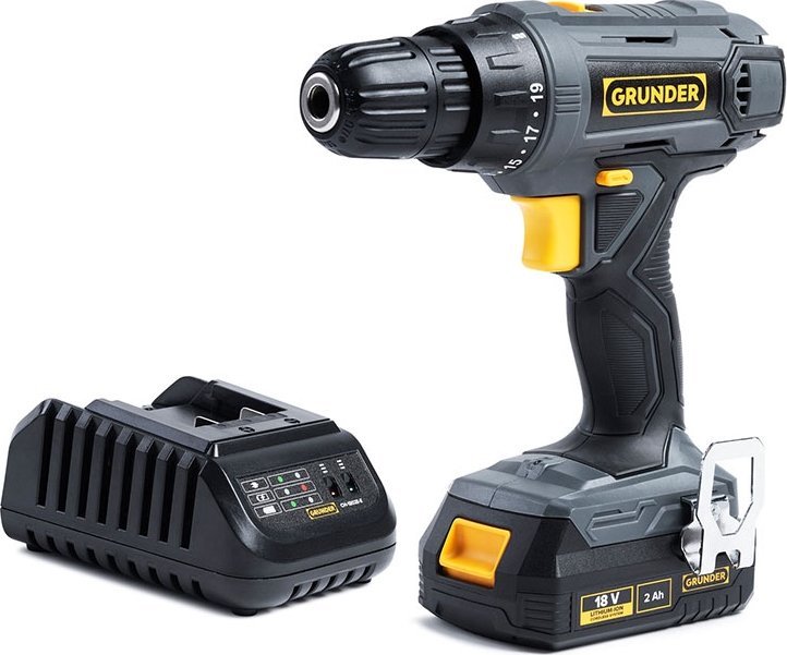 Grunder CD-L1118 18 V 1 x akumulátor 2 Ah