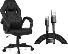 SENSE7 Prism - skórzany, czarny + kabel usb