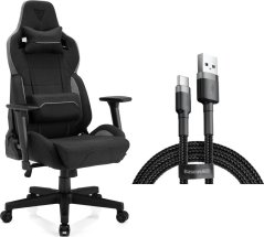 SENSE7 materiałowy Sentinel czarno-szary + kabel usb