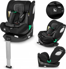 NoName Automobilinė kėdutė Lionelo Braam i-Size, 0-36 kg, Carbon Black