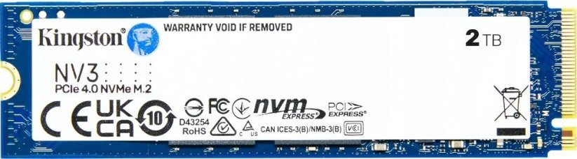 Kingston SNV3S 2TB M.2 2280 PCI-E x4 Gen4 NVMe (SNV3S/2000G)