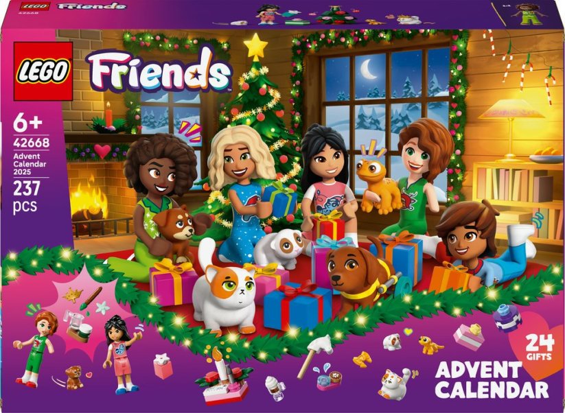 Adventný kalendár LEGO Friends 2025 (42668) BESTSELLERE!