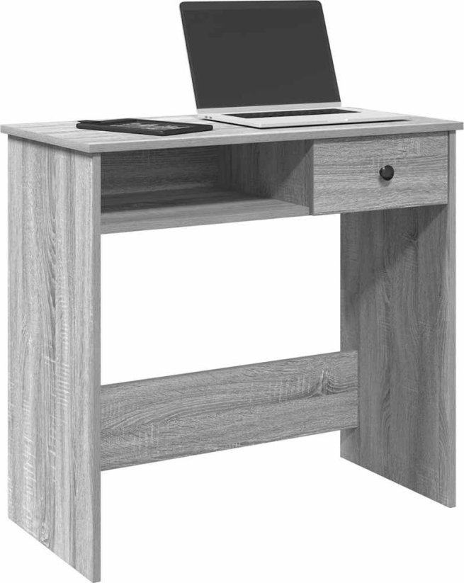 vidaXL Biurko, Sivý dub sonoma, 80x40x75 cm, materiał drevopochodny