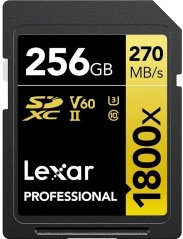 Lexar Professional 1800x SDXC 256 GB Class 10 UHS-II/U3 V60 (LSD1800256G-BNNNG)