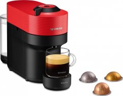 Krups Krups Nespresso Vertuo Pop Spicy Red XN9205, capsule machine (black/dark red)