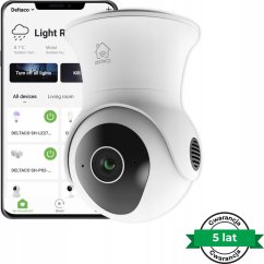 Deltaco WiFi kamera DELTACO SMART HOME su motorizuotu pakėlimu & pasukimu, lauko, IP65, 2MP, ONVIF, balta / SH-IPC08