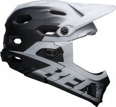 Bell Prilba na celú tvár BELL SUPER DH MIPS SPHERICAL matte black white roz. L (59-63 cm) (NEW)