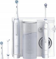 Oral-B Oral-B Oral Health Center + iO Series 4 White set elektrického zubního kartáčku a ústní sprchy, bílá