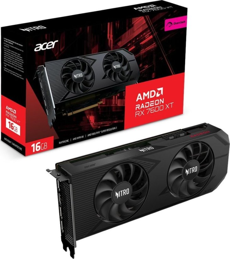 Acer Nitro Radeon RX 7600 XT OC 16GB GDDR6 (DP.Z3LWW.P02)