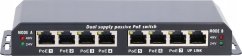 ExtraLink EXTRALINK 8-port FE Unmanaged PoE Switch 18-57V DC, in set 24V 90W PowerAdapter