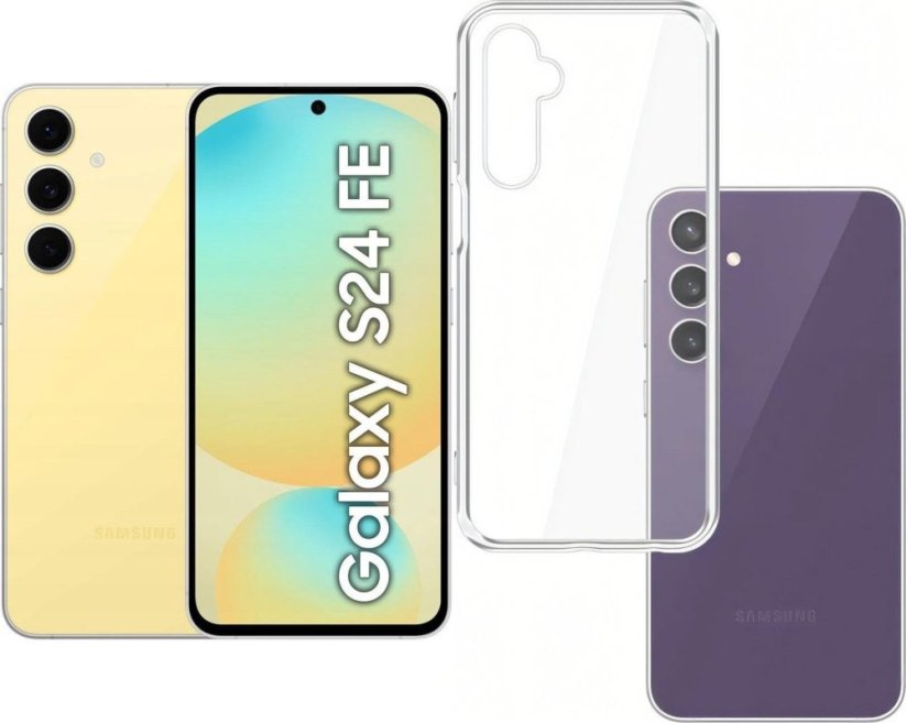 Samsung Galaxy S24 FE 5G 8/128GB Żółty (SM-S721BZYDEUE) + Etui Clear Case
