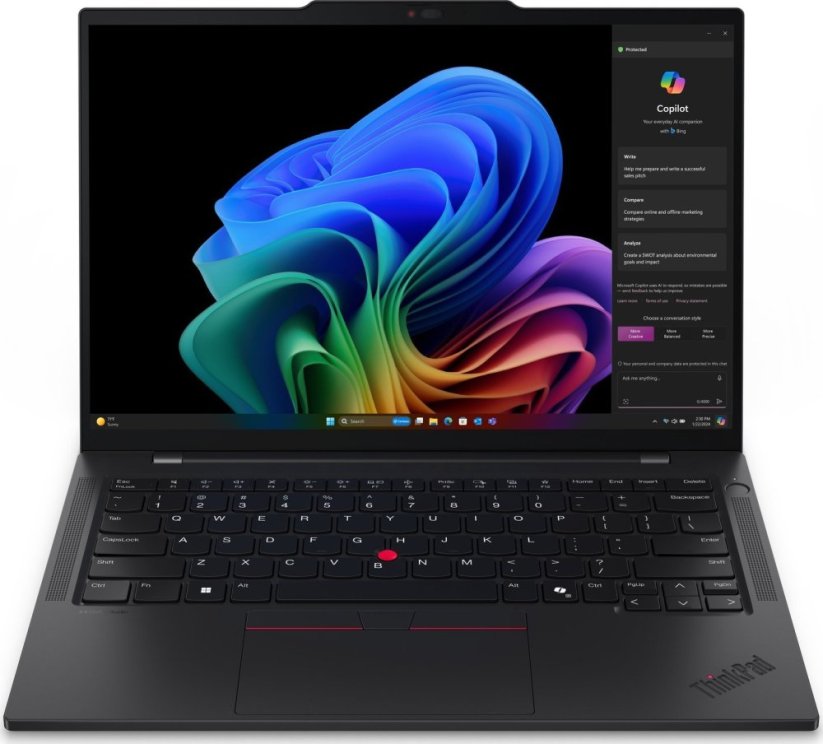 Lenovo Lenovo ThinkPad T14s | Juodas | 14 " | IPS | WUXGA | 1920 x 1200 pikselių | Anti-glare | Snapdragon X Elite | X1E-78-100 | 32 GB | Soldered LPDDR5x | Solid-state drive capacity 1000 GB | Qualcomm Adreno GPU | Windows 11 Pro | 802.11be | Bluetooth versija