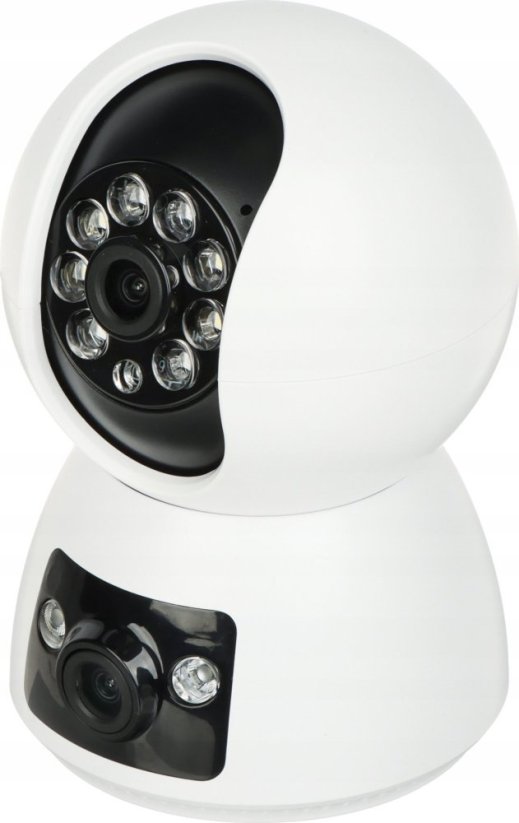 APTI PODWÓJNA KAMERA IP OBROTOWA WEWNĘTRZNA APTI-W21A1-TUYA Tuya Smart Wi-Fi, - 1080p 2 X 3.6&nbsp;mm