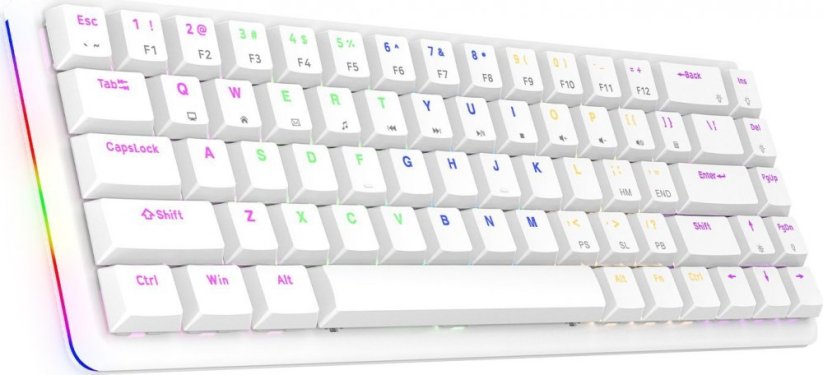 Rampage Low Profile REBEL Red switch (REBEL-WHITE)