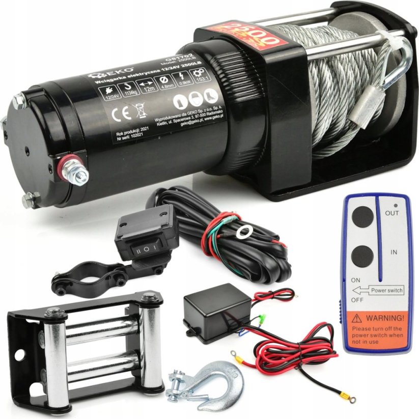 Geko Wyciągarka Elektrický 12V 2500LB (2)