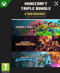 Microsoft MS ESD Minecraft Triple Bundle Xbox XXS ML