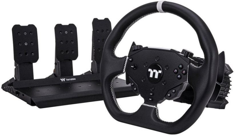 Thermaltake G6 Direct Drive Racing Wheel mit Pedale Bundle(schwarz)