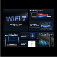 Mercusys MERCUSYS MR25BE EasyMesh WiFi7 router (BE3600, 2,4GHz/5GHz,1xGbEWAN,3xGbELAN)