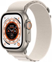 Apple Watch Ultra GPS + Cellular 49mm Titanium Case Alpine Loop Large Biely  (MQFT3FD/A)