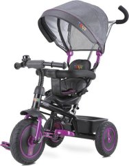 Caretero Detský balančný bicykel 3-kolesový Buzz Purple