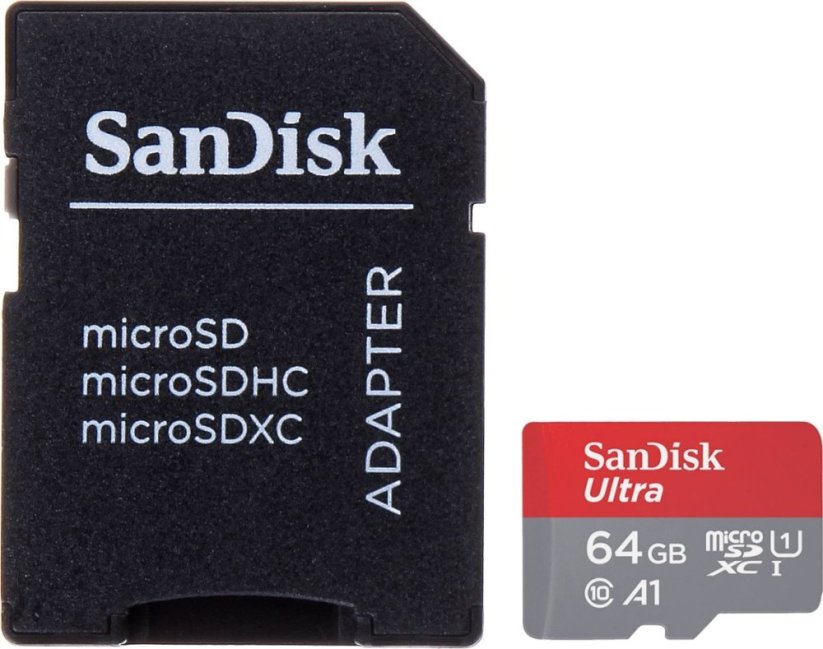 SanDisk Ultra MicroSDXC 64 GB Class 10 UHS-I/U1 A1 (SD-MICRO-10/64-SAND)
