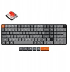 Keychron Keychron K17 Max QMK Wireless Custom Mechanical Keyboard RGB Backlight (Hot-Swappable) / Low Profile Gateron Mechanical / Red