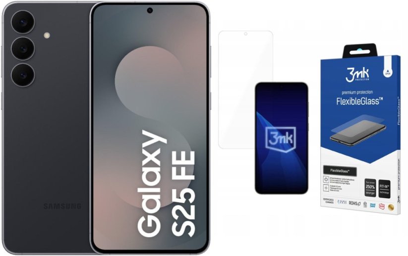 Samsung Galaxy S25 FE 5G 8/128GB Czarny  (SM-S731BZKDEUE) + FlexibleGlass