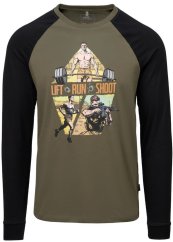 Helikon-Tex T-shirt Long sleeve (Lift, Run, Shoot) - Olive Gre