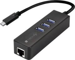 Techly 1x RJ-45  + 3x USB-A 3.0 (IDATA-USB-ETGIGA-3C2)